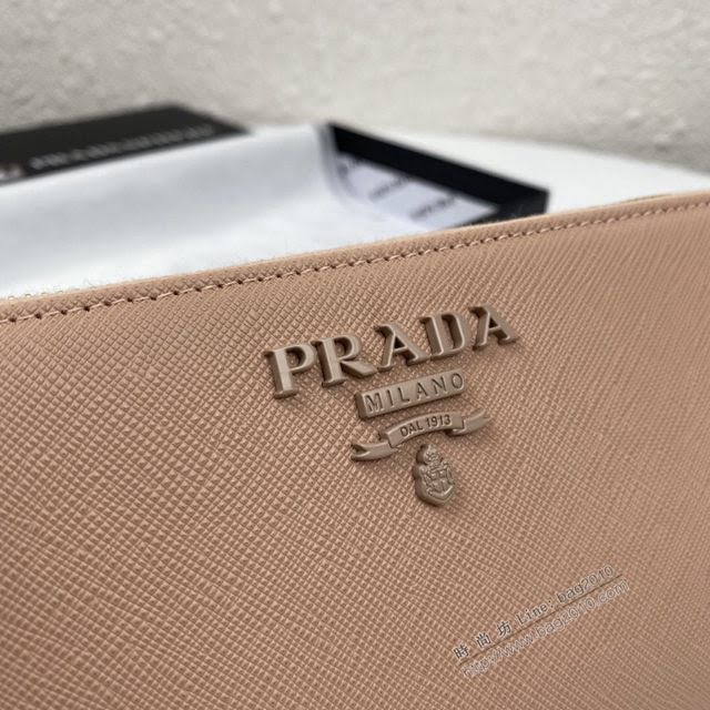 prada錢包 普拉達專櫃最新爆款長錢包 1ML506 prada女士單拉鏈錢包  pyd2210